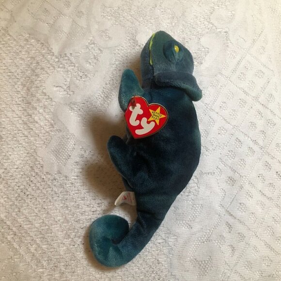 Ty Beanie Baby Rare Tag Mix Up Rainbow  The Chameleon' Vintage 1997 - Picture 6 of 7
